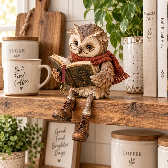 π¦ Reading Owl Figurine with Glasses β A Charming Gift for Book Lovers π