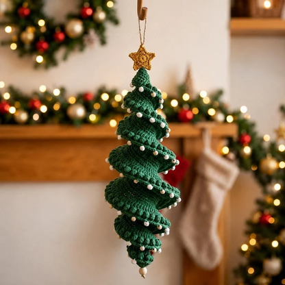 🌲Crochet Snowman Spiral Oranment DIY Kit