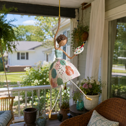 💃🌸Whimsical Dancing Lady Hanging Ornament