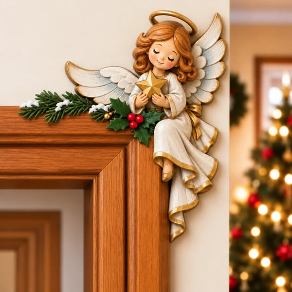 🎅Christmas Peekaboo Door Frame Corner Decor – 3D Holiday Character Decoration
