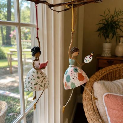 💃🌸Whimsical Dancing Lady Hanging Ornament
