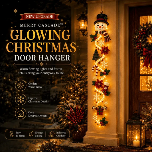 🎄Merry Cascade Glowing Christmas Door Hanger
