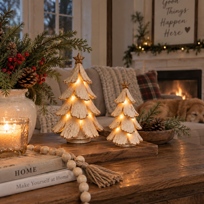 Vintage Lighted Christmas Tree Figurine