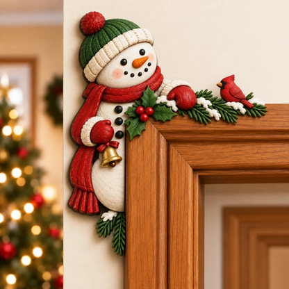 🎅Christmas Peekaboo Door Frame Corner Decor – 3D Holiday Character Decoration