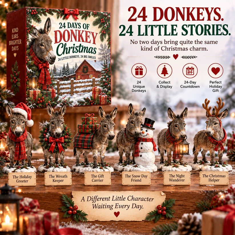 Kind Ears, Brighter Days — 24-Day Donkey Christmas Collection