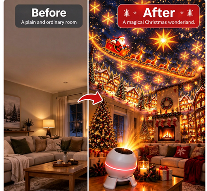 🎄 Turn Any Room Into a Christmas Wonderland – Holiday Projection Night Light