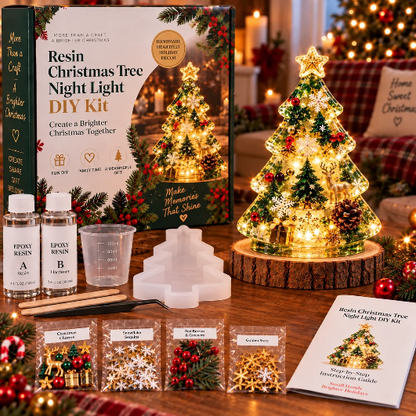 🎄 DIY Christmas Tree Night Light Kit — 💕 Step-by-Step Guide Included