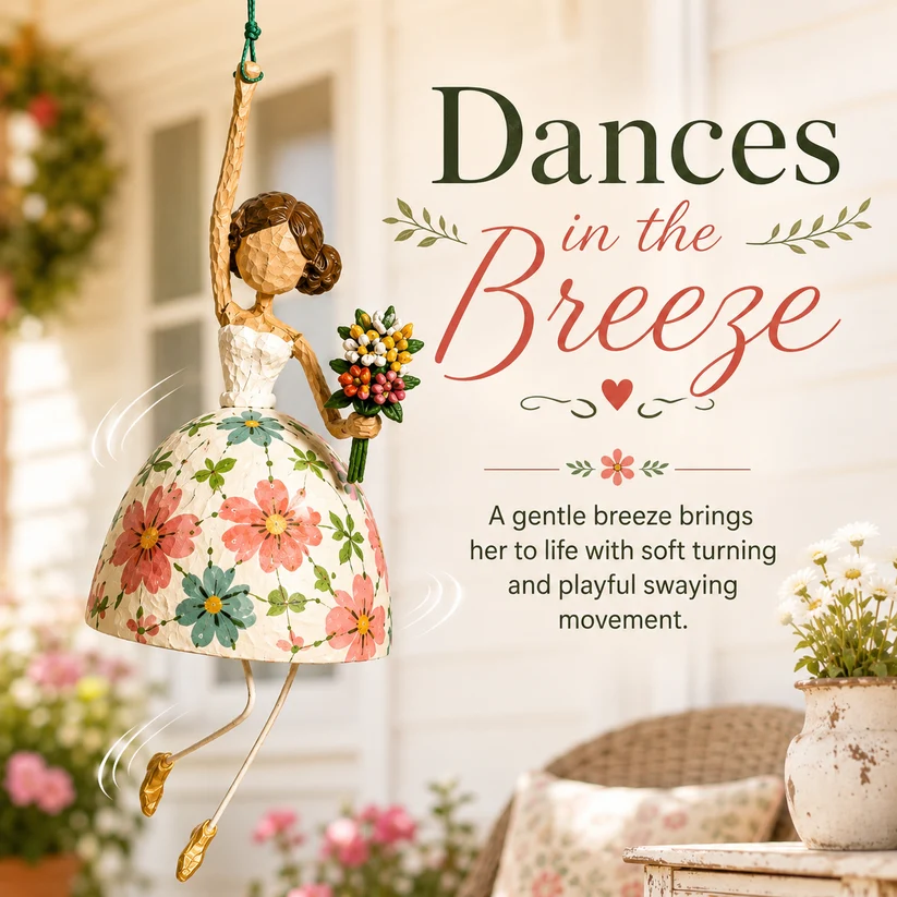 💃🌸Whimsical Dancing Lady Hanging Ornament
