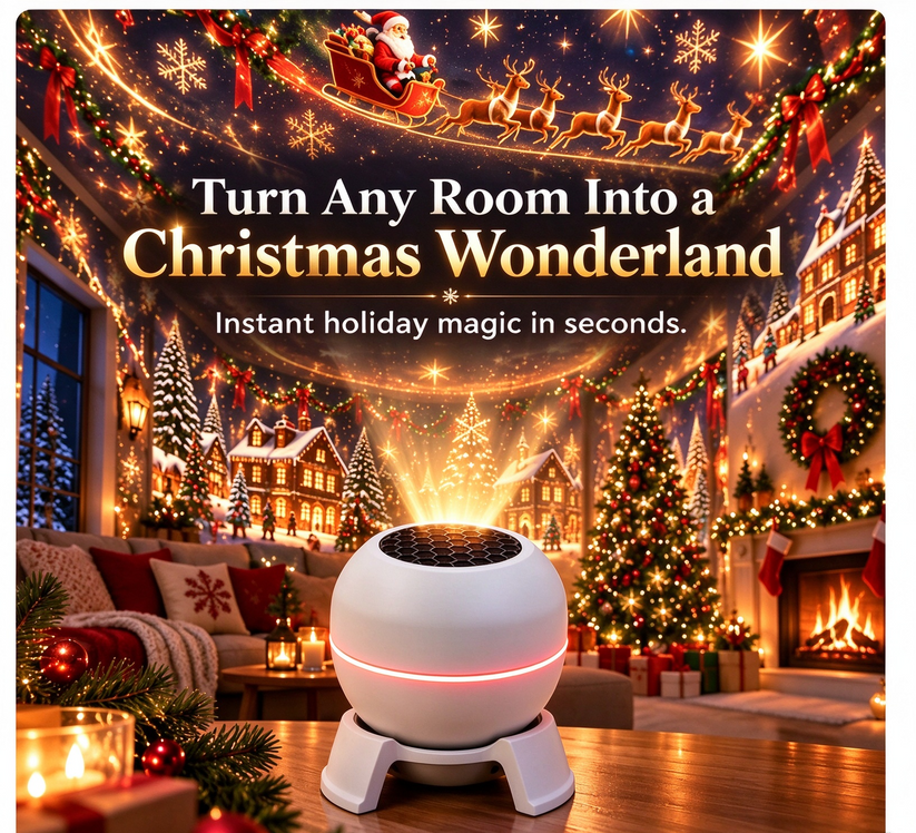 🎄 Turn Any Room Into a Christmas Wonderland – Holiday Projection Night Light