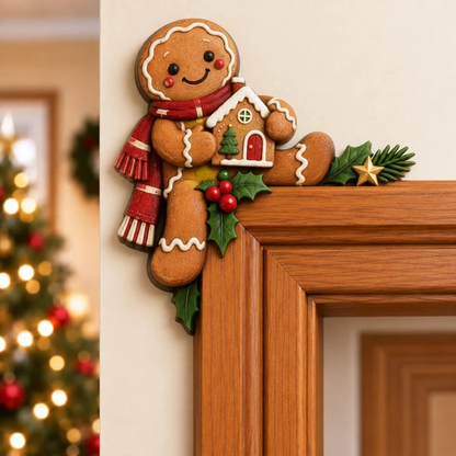 🎅Christmas Peekaboo Door Frame Corner Decor – 3D Holiday Character Decoration