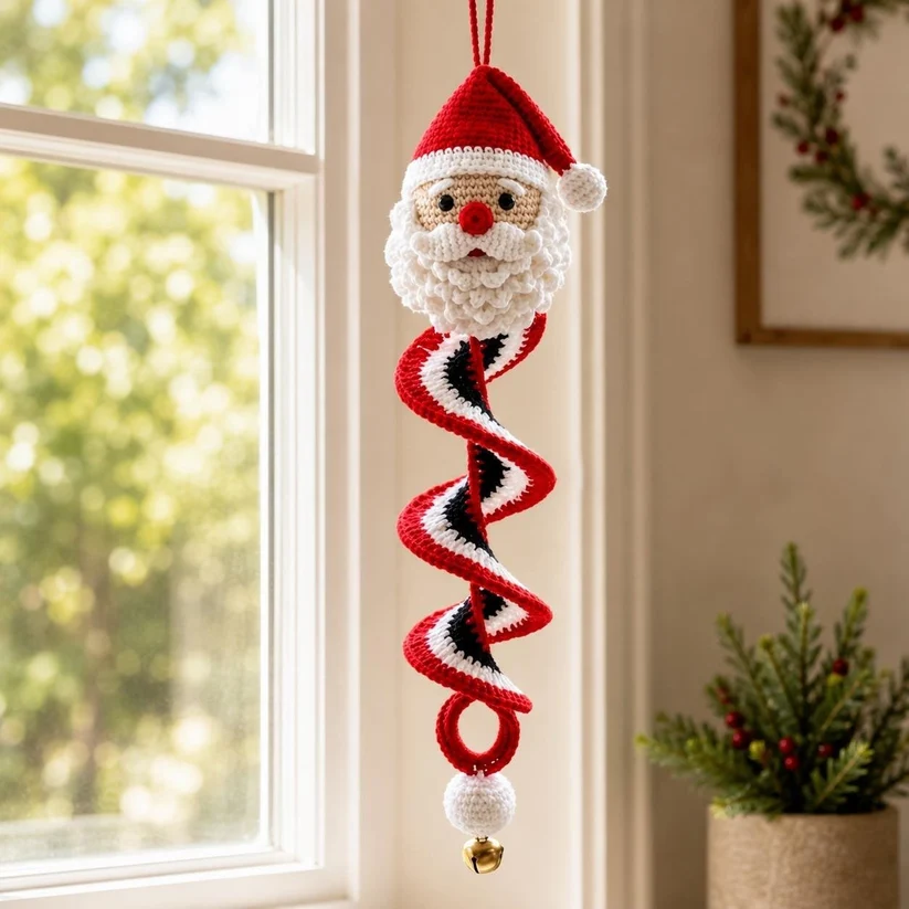 🌲Crochet Snowman Spiral Oranment DIY Kit