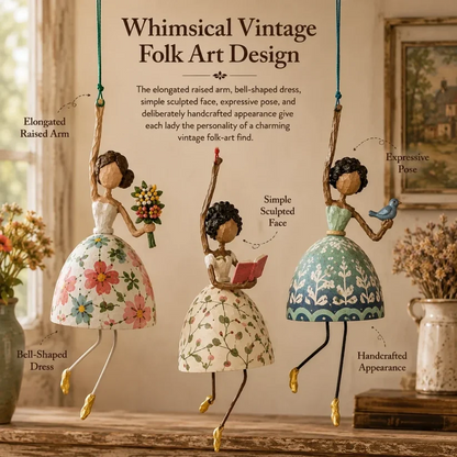 💃🌸Whimsical Dancing Lady Hanging Ornament