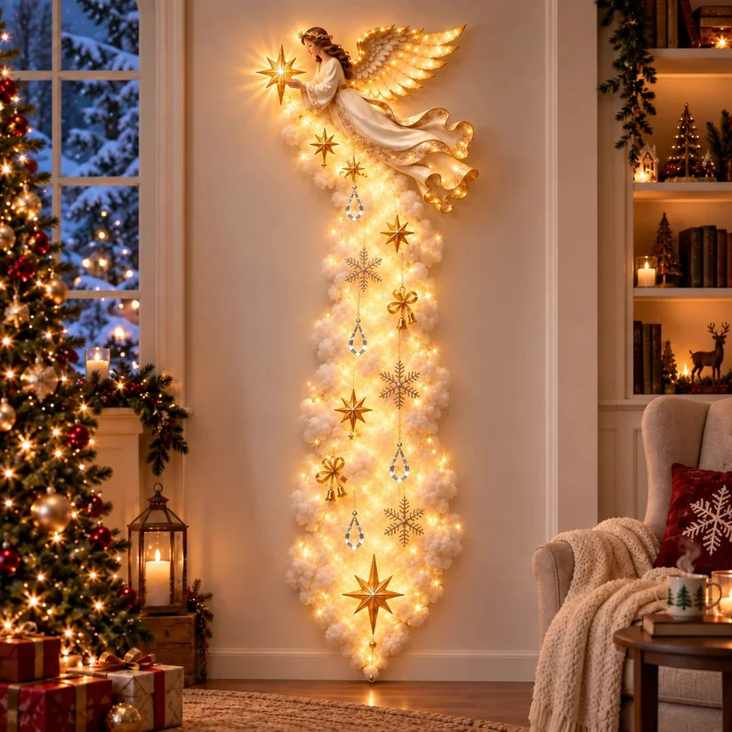 ✨ Christmas Blessing Cloud Trail Wall Light Collection – Jesus, Mary & 6 Signature Designs