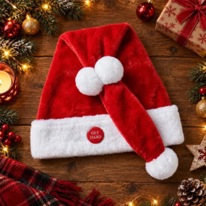 🎅 Animated Naughty Santa Hat | Funny Christmas Party Hat