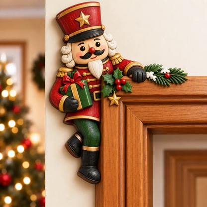 🎅Christmas Peekaboo Door Frame Corner Decor – 3D Holiday Character Decoration