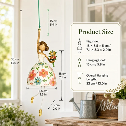 💃🌸Whimsical Dancing Lady Hanging Ornament