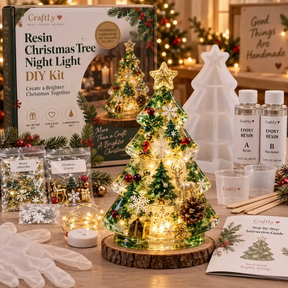 🎄 DIY Christmas Tree Night Light Kit — 💕 Step-by-Step Guide Included