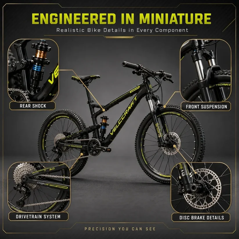 🎁🚲DIY Mountain Bike Model Kit- Build, Display & Collect
