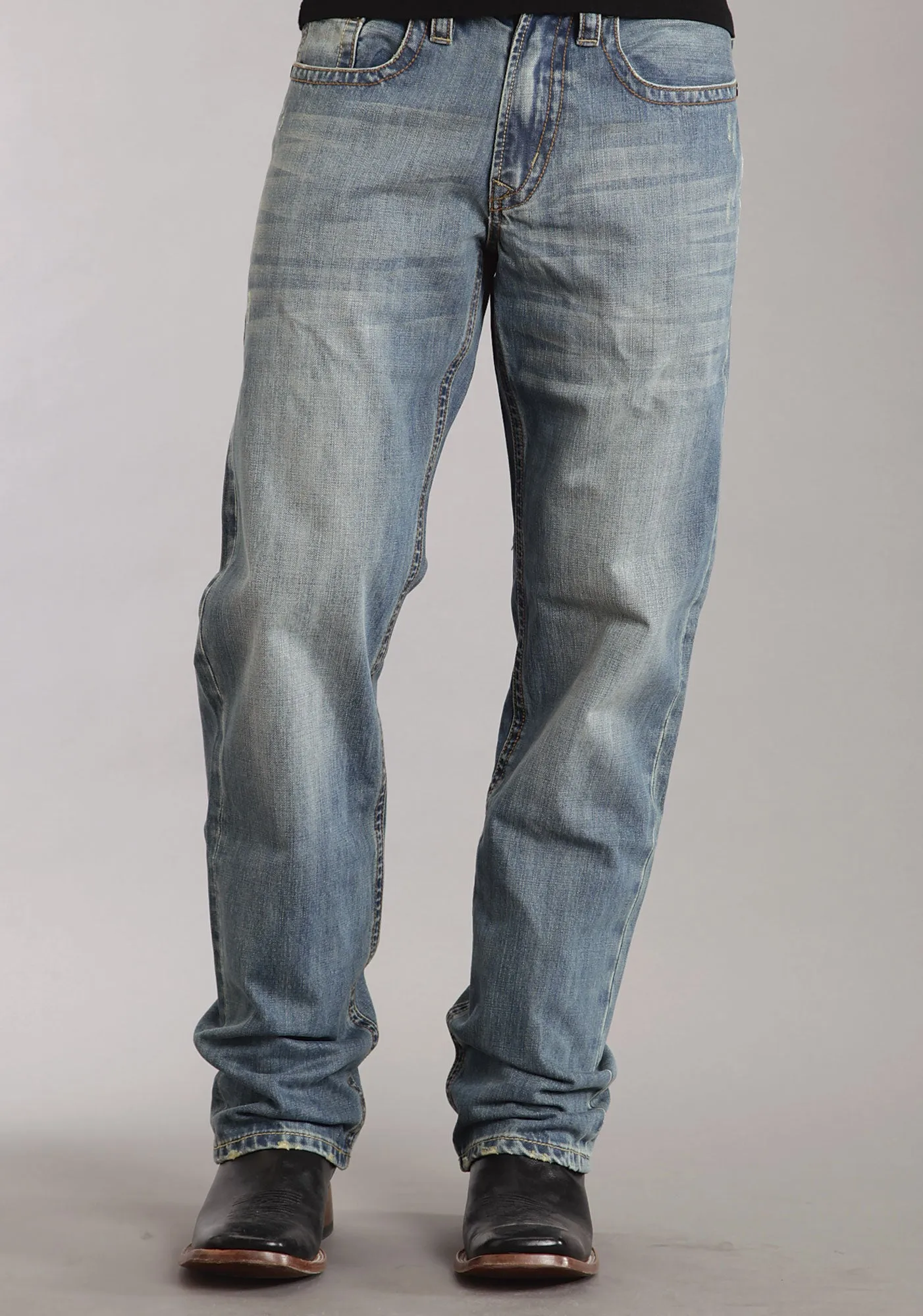 1520 Fit Light Wash Jeans With Tacking