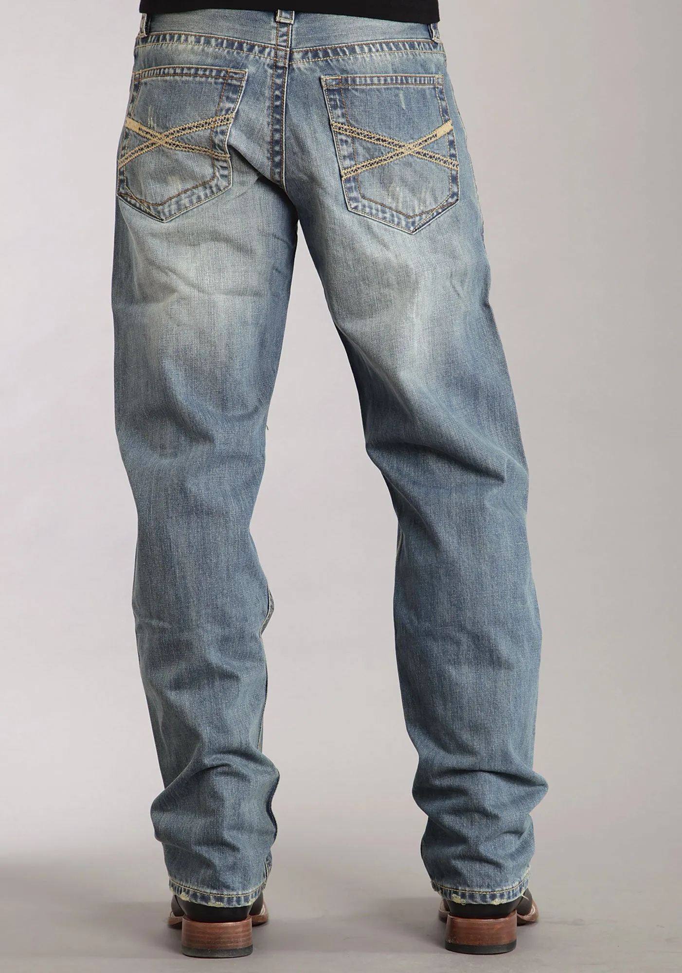 1520 Fit Light Wash Jeans With Tacking