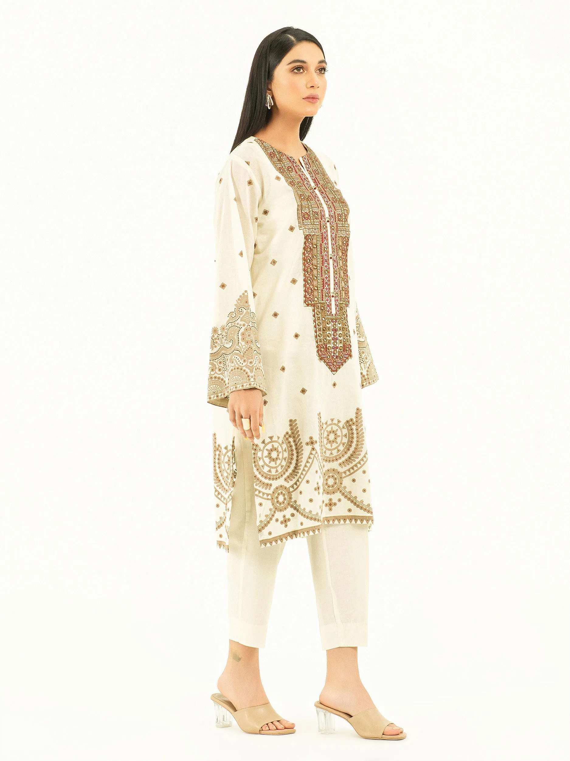 2 Piece Lawn Suit-Embroidered (Pret)