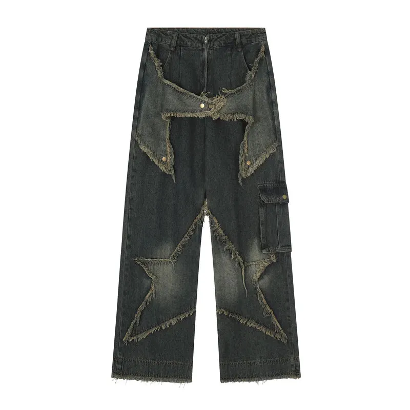 2024 Blue Fashion Hip Hop Vintage Straight Autumn Women's Jeans