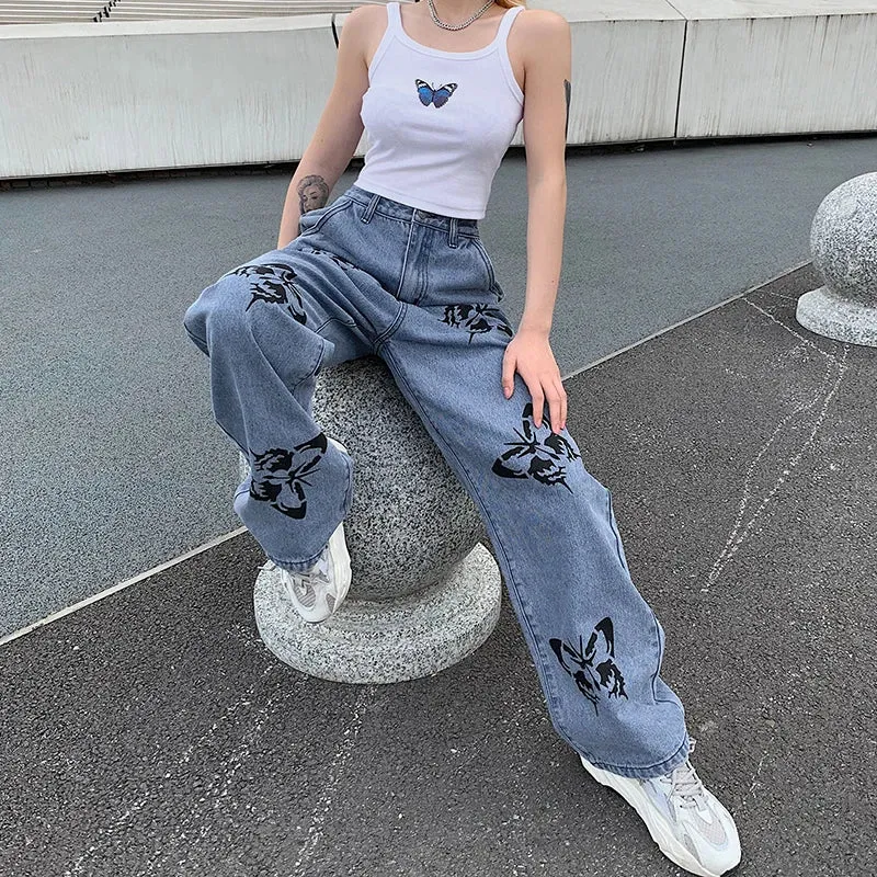 2024 Streetwear Baggy Loose Casual Trousers in Straight Style