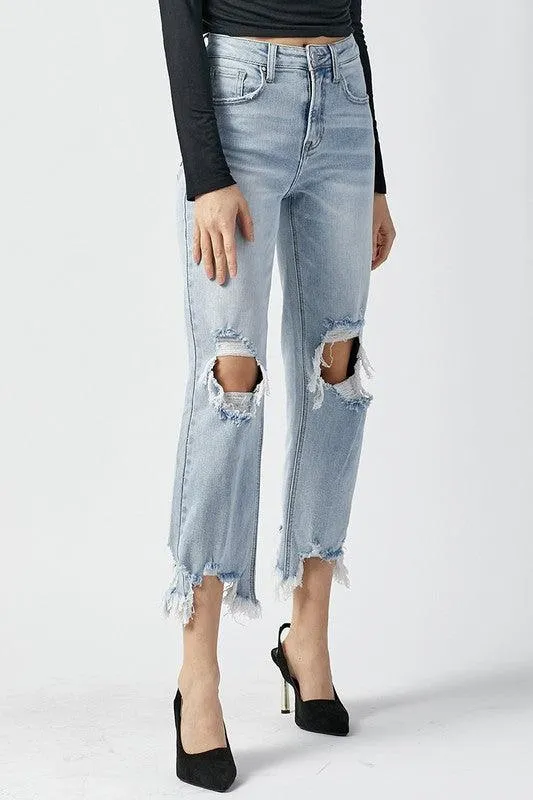 ADAM HIGH RISE STRAIGHT CROP JEANS