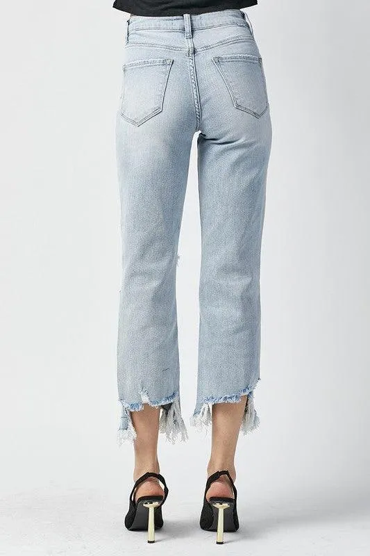 ADAM HIGH RISE STRAIGHT CROP JEANS