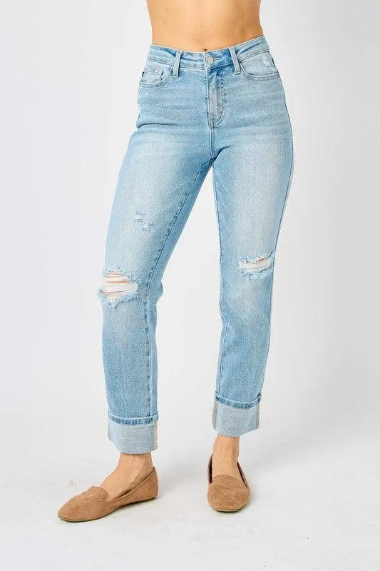 Americana Flag Cuff BF Jean