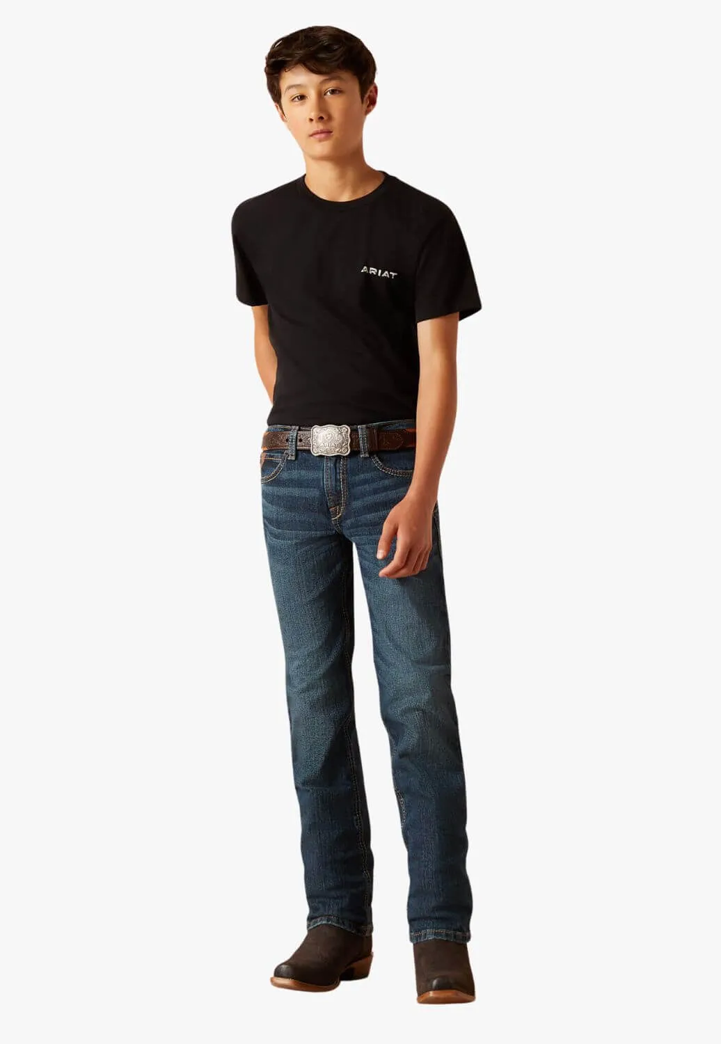 Ariat Boys B5 Slim Straight Dustin Straight Leg Jeans