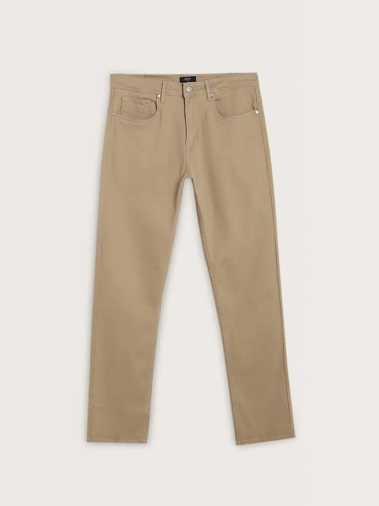 Ascot Tan Relaxed - Fit Mid - Rise Jeans