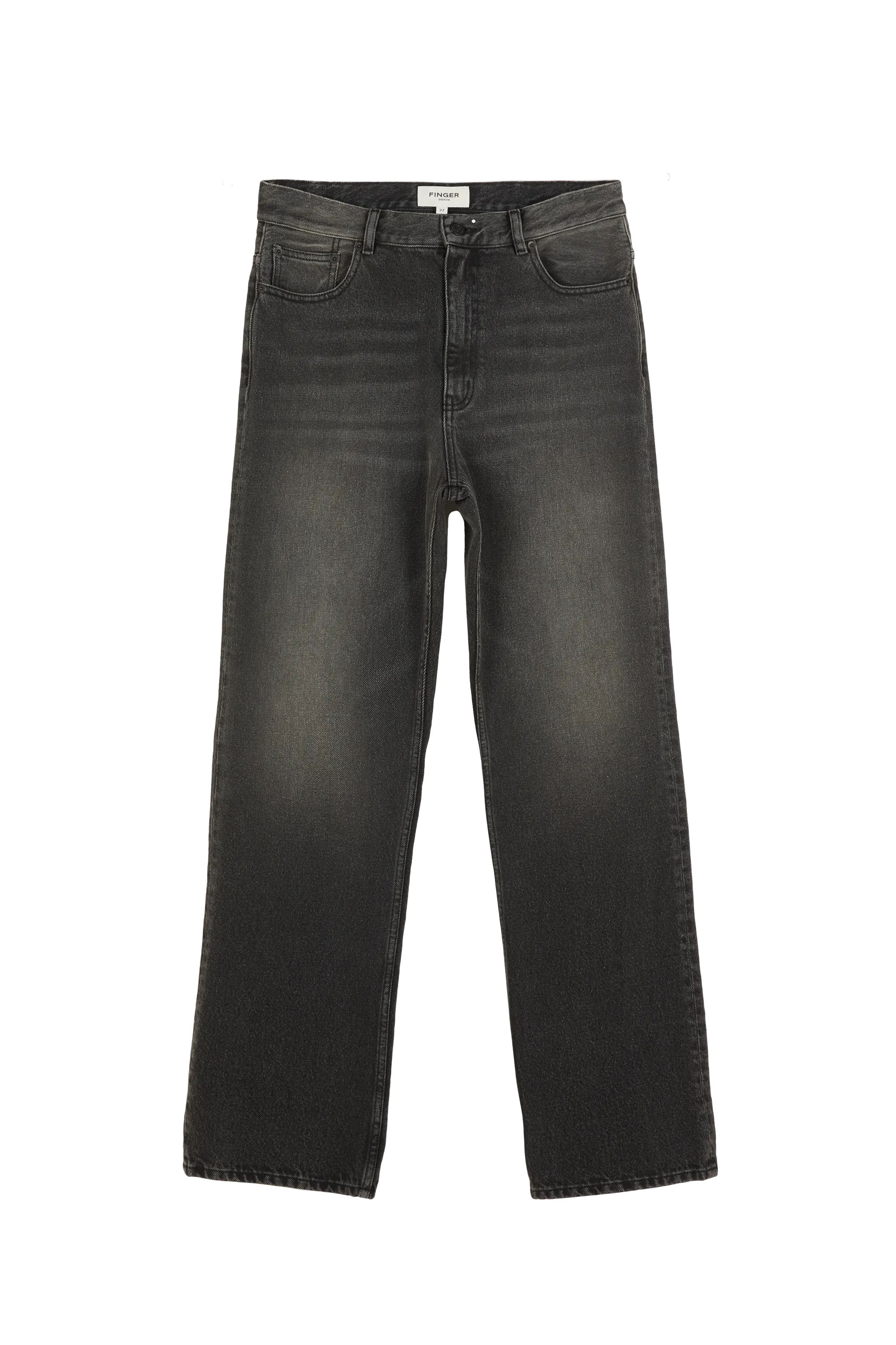 AUSTIN Dirty Black - 5-Pocket Loose Fit Jeans