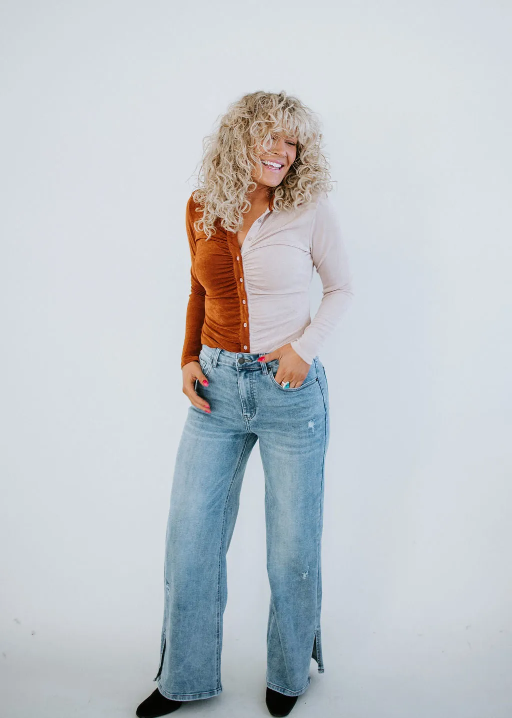 Baker Wide Leg Risen Jean FINAL SALE