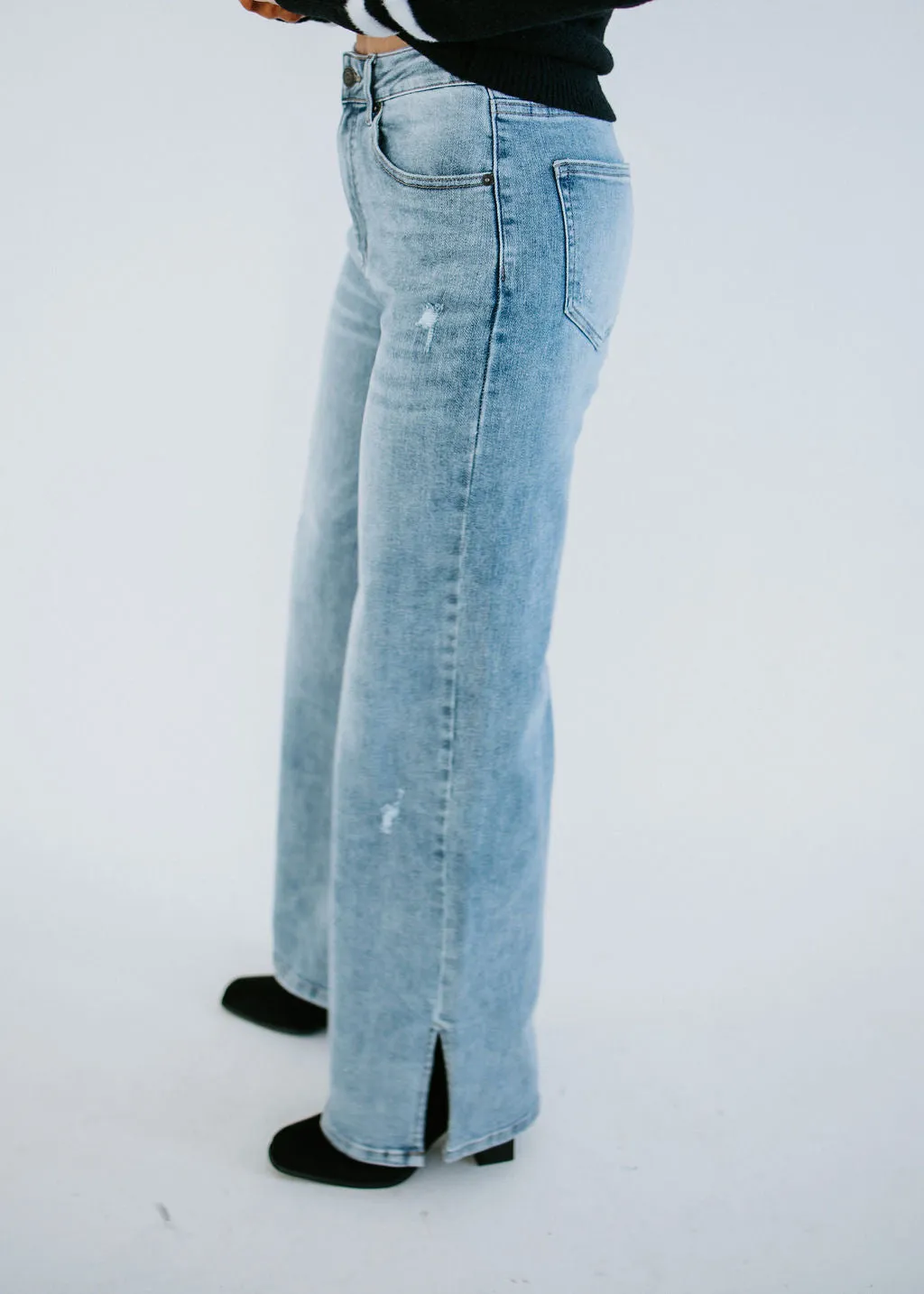 Baker Wide Leg Risen Jean FINAL SALE