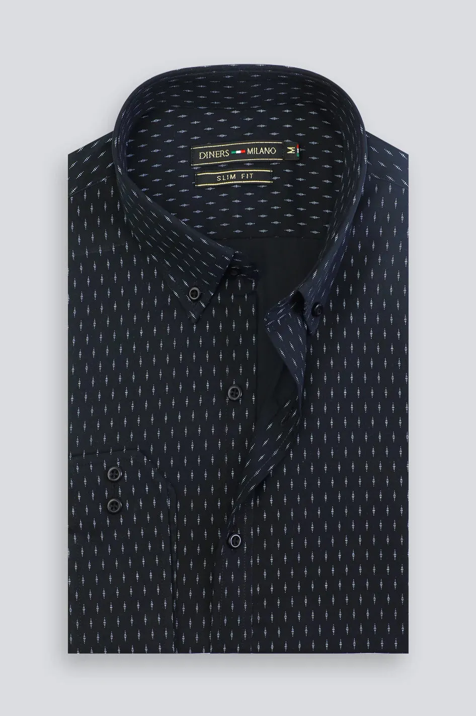 Black All Over Print Casual Shirt