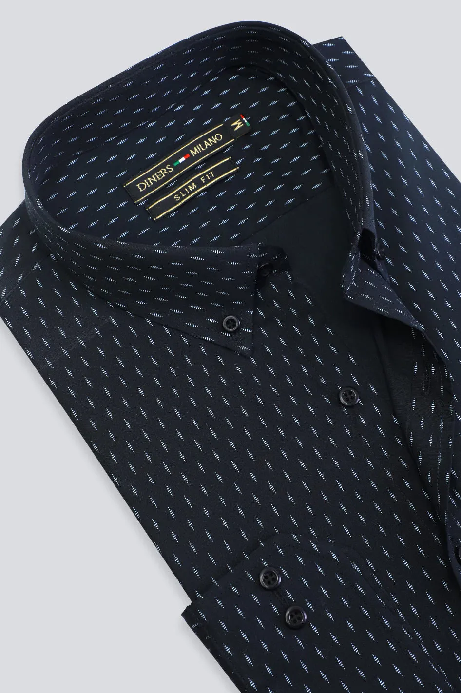 Black All Over Print Casual Shirt