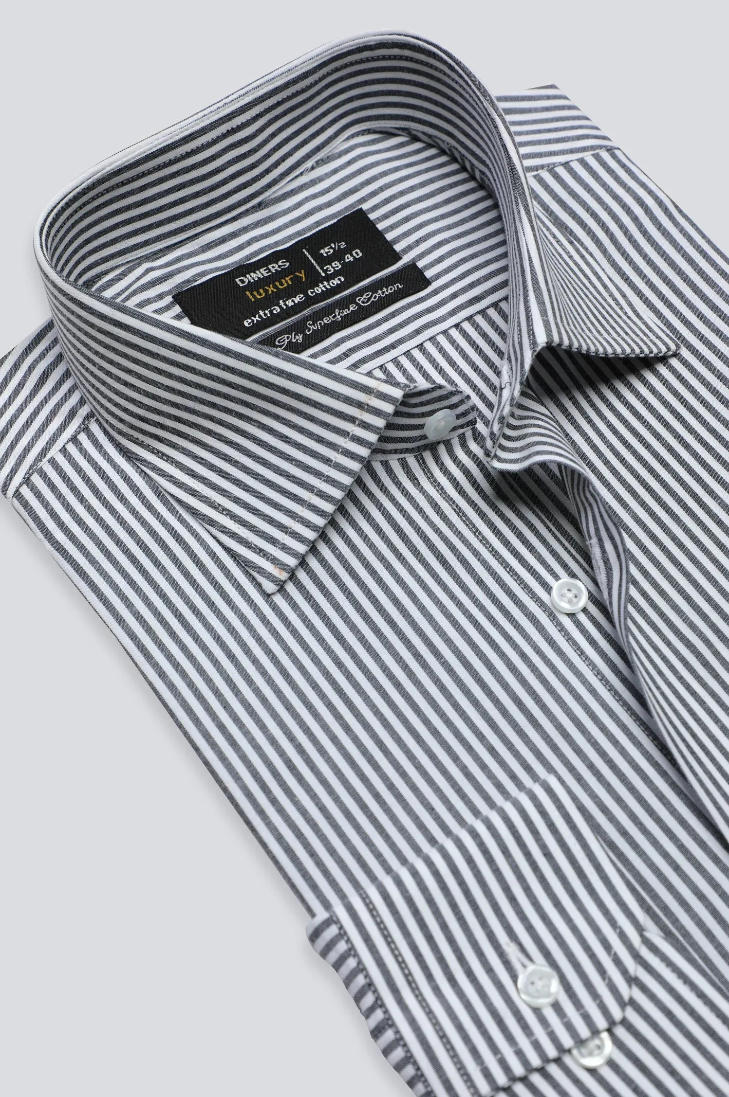 Black Bengal Stripe Formal Shirt