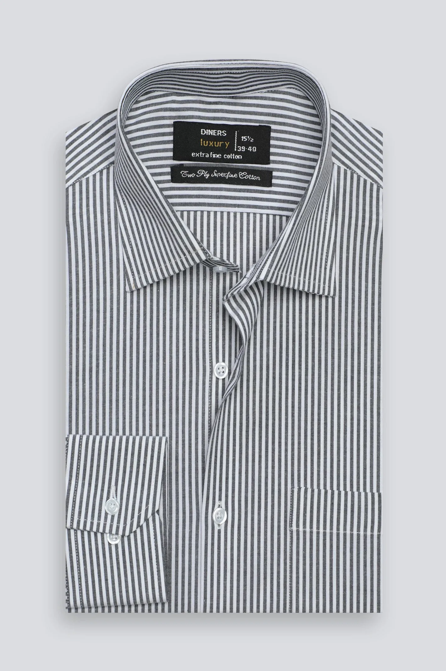 Black Bengal Stripe Formal Shirt