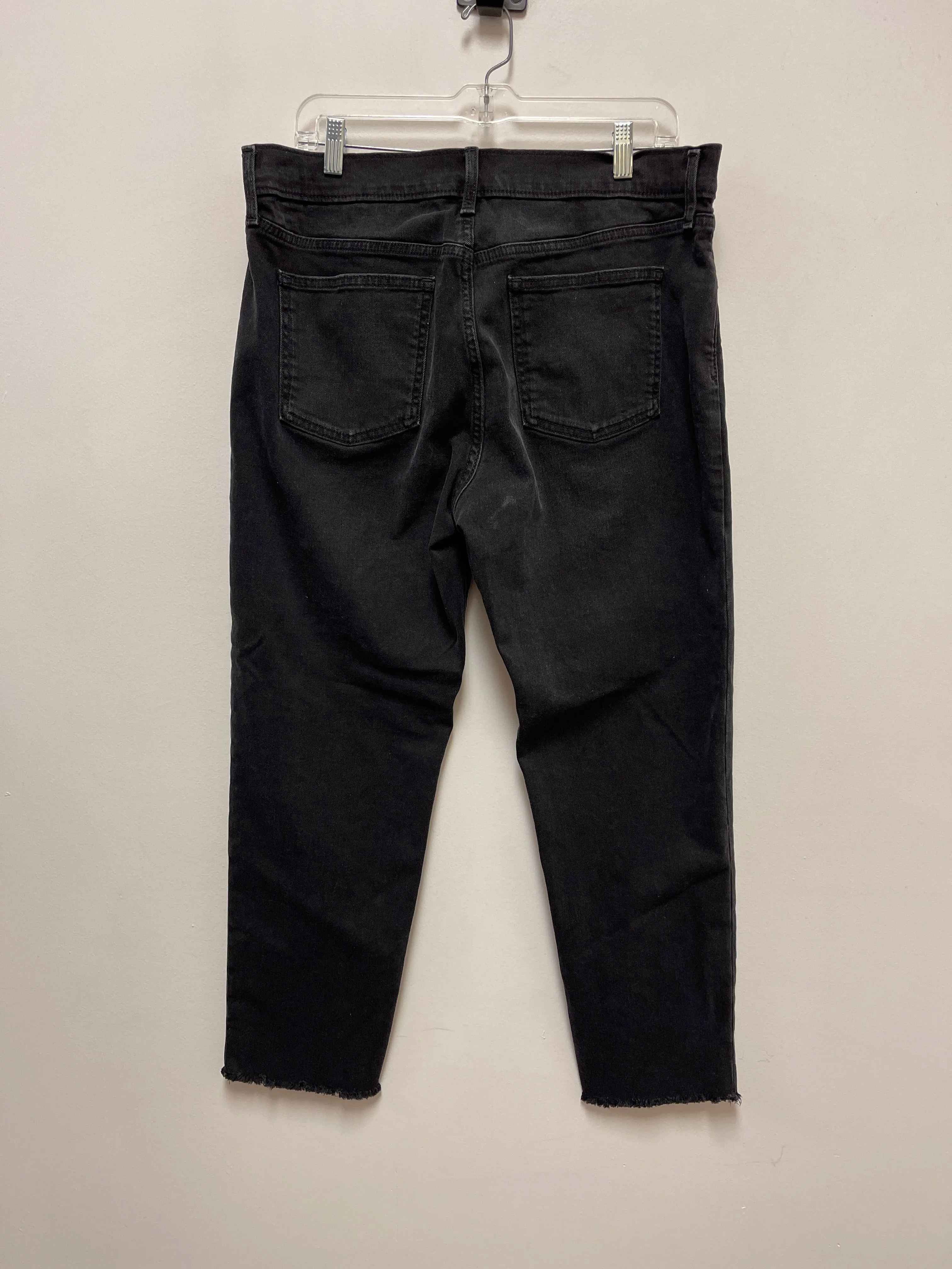 Black Denim Jeans Boyfriend Gap, Size 14