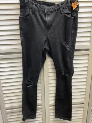 Black Denim Jeans Skinny Old Navy, Size 14