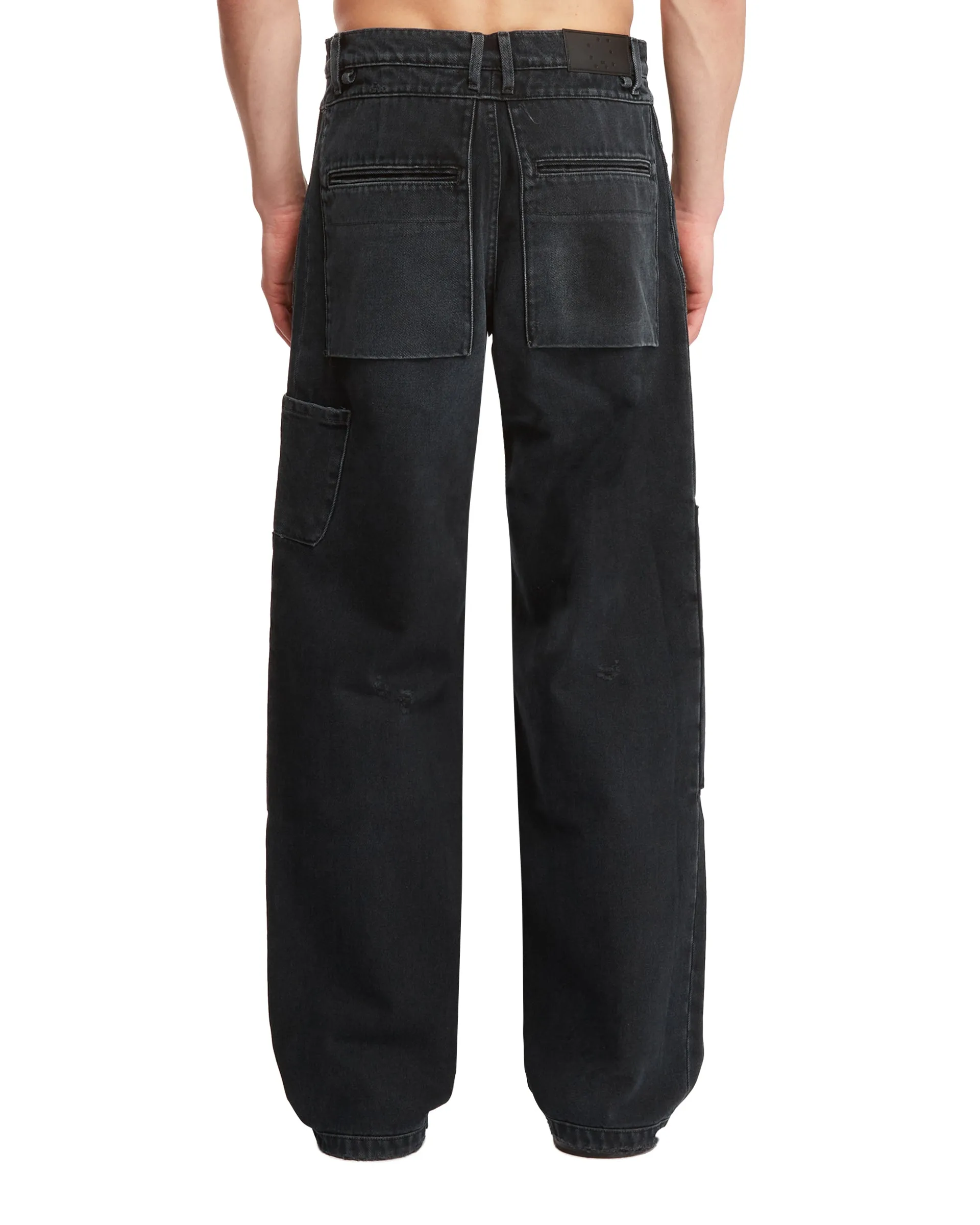 Black Paneled Jeans