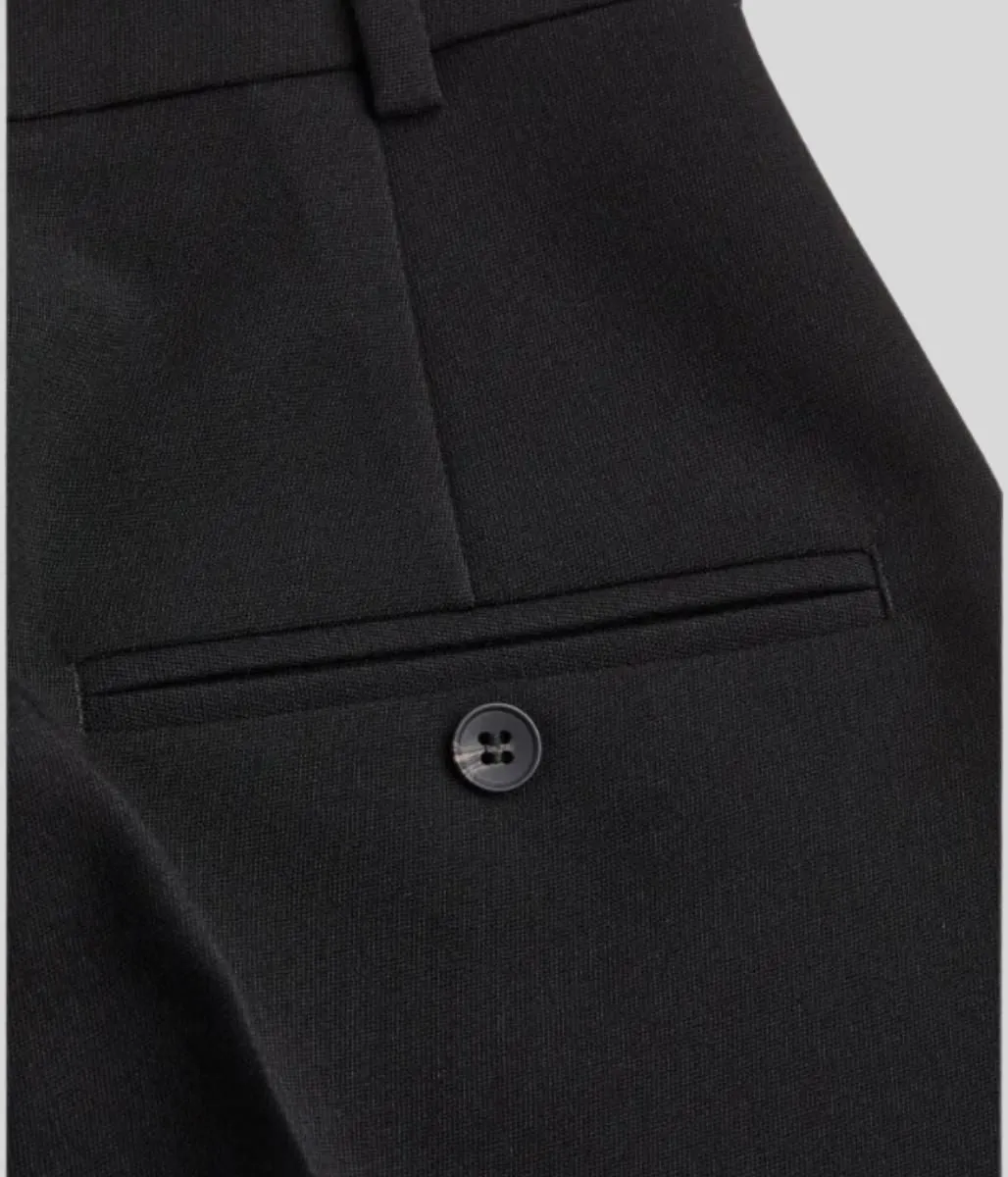 Black Smart Wide Leg Trousers