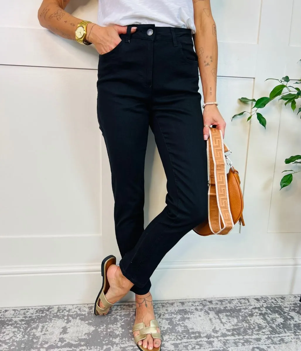 Black Straight Leg Sara Jeans