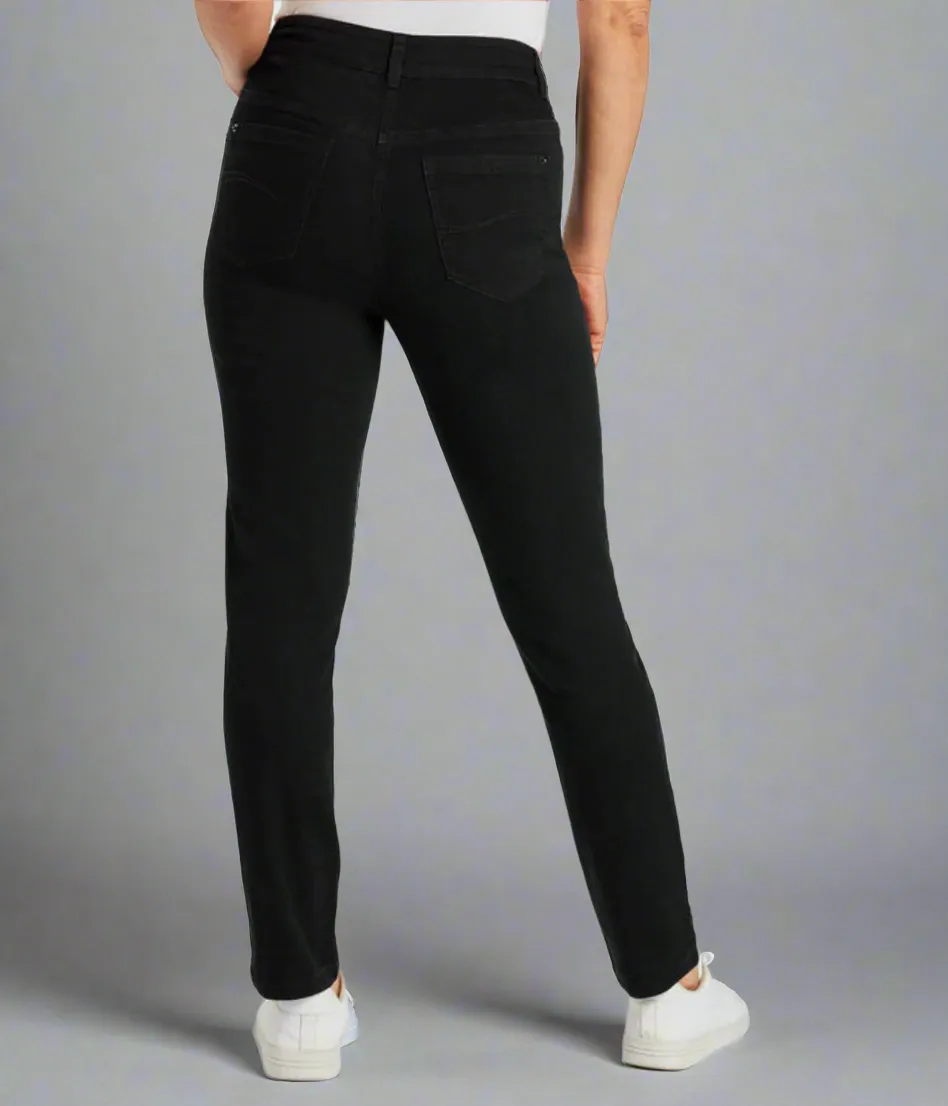 Black Susie Slim Leg Jean