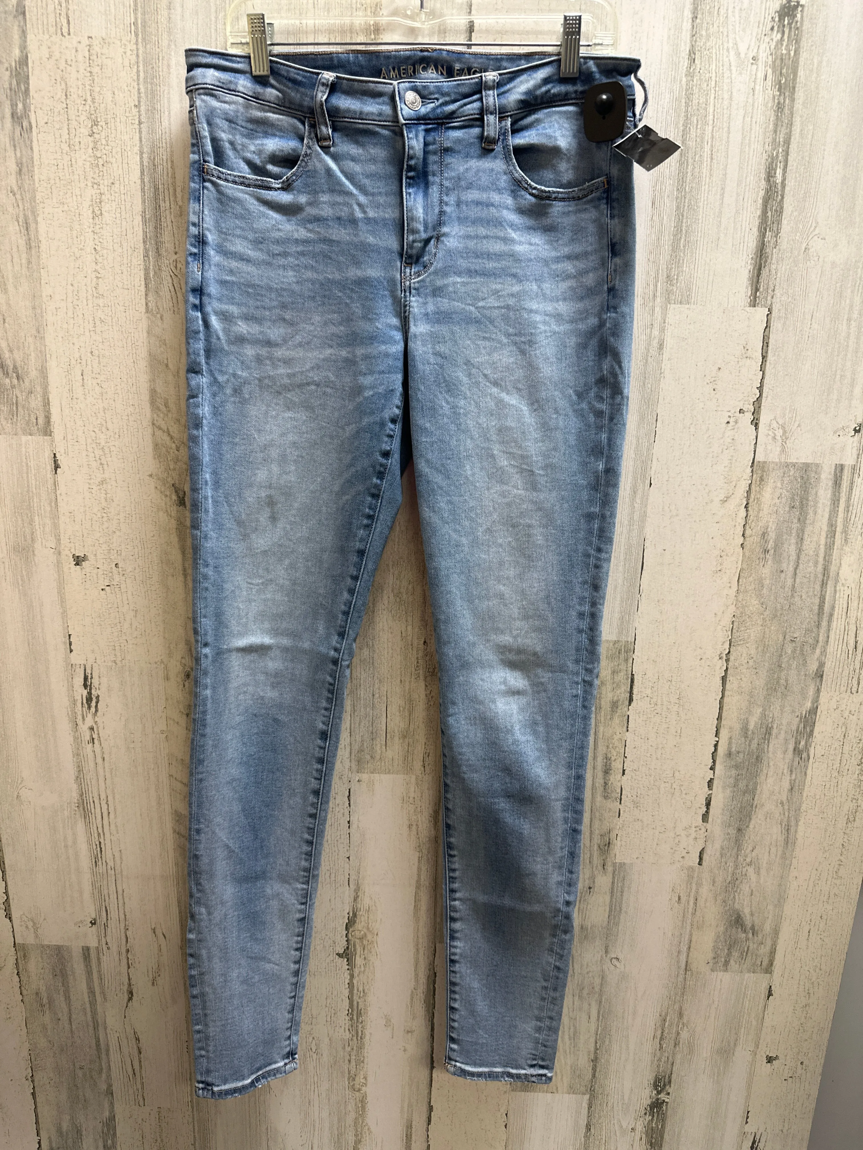 Blue Denim Jeans Skinny American Eagle, Size 12