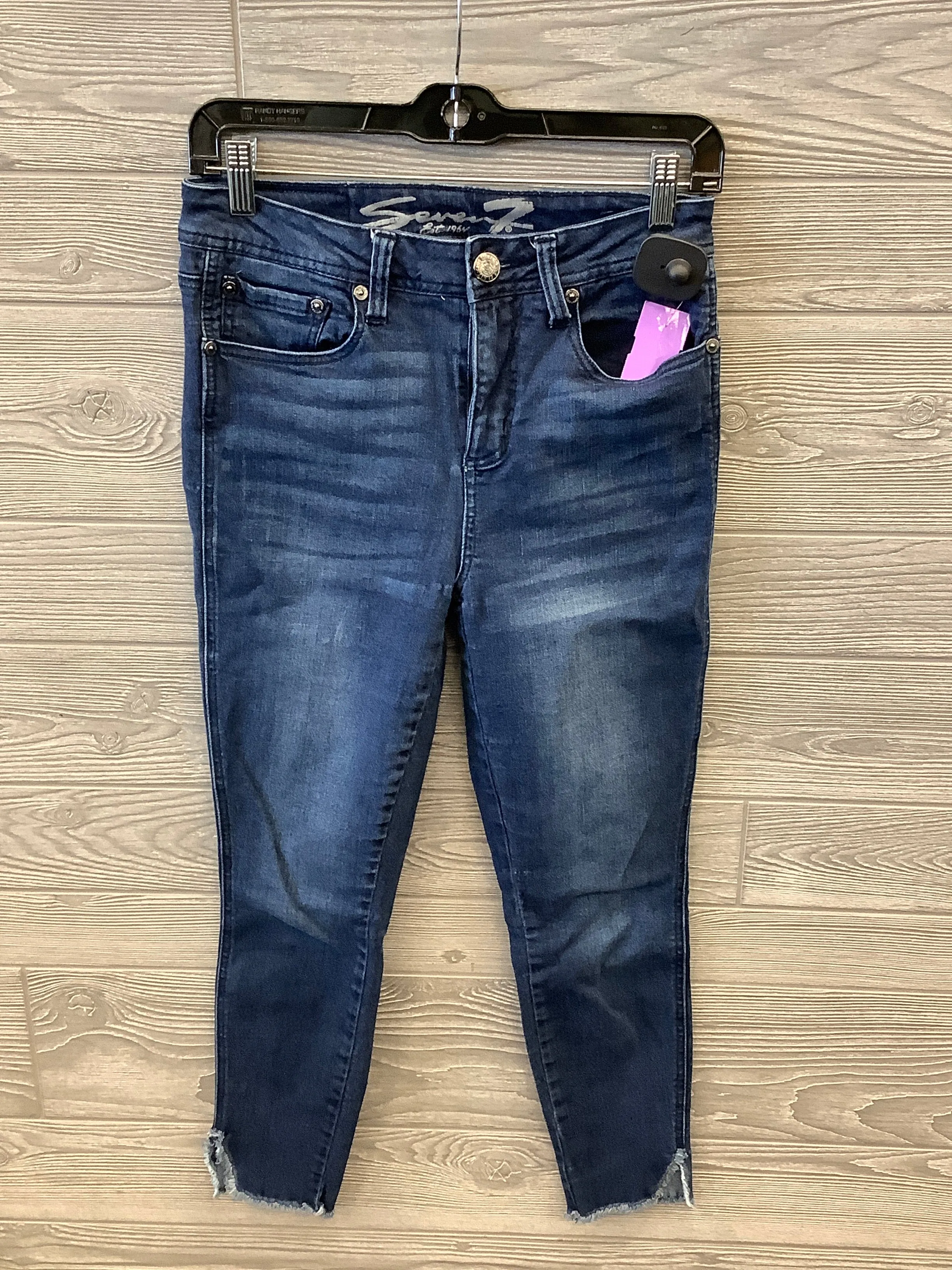 Blue Denim Jeans Skinny Seven 7, Size 4