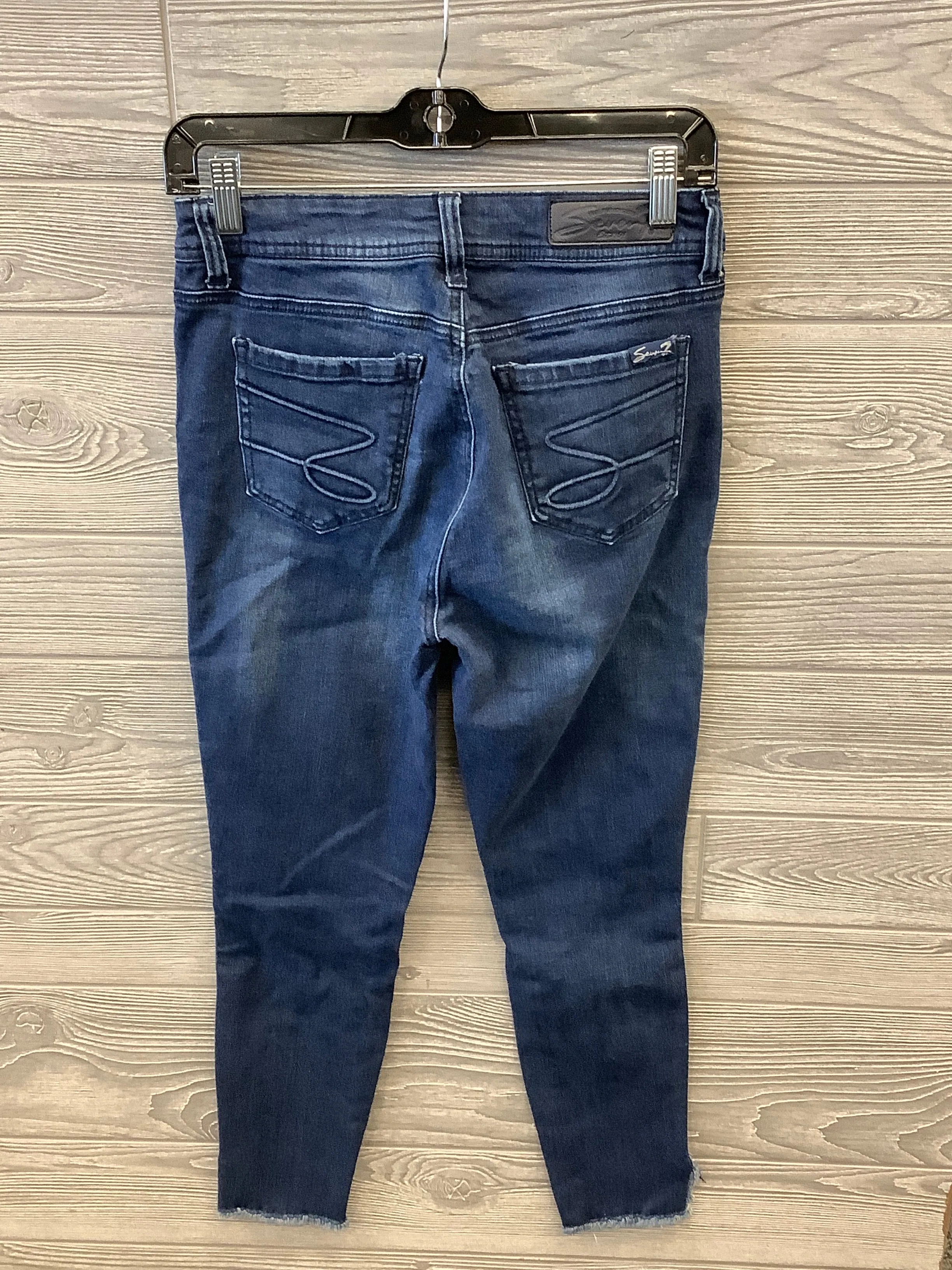 Blue Denim Jeans Skinny Seven 7, Size 4