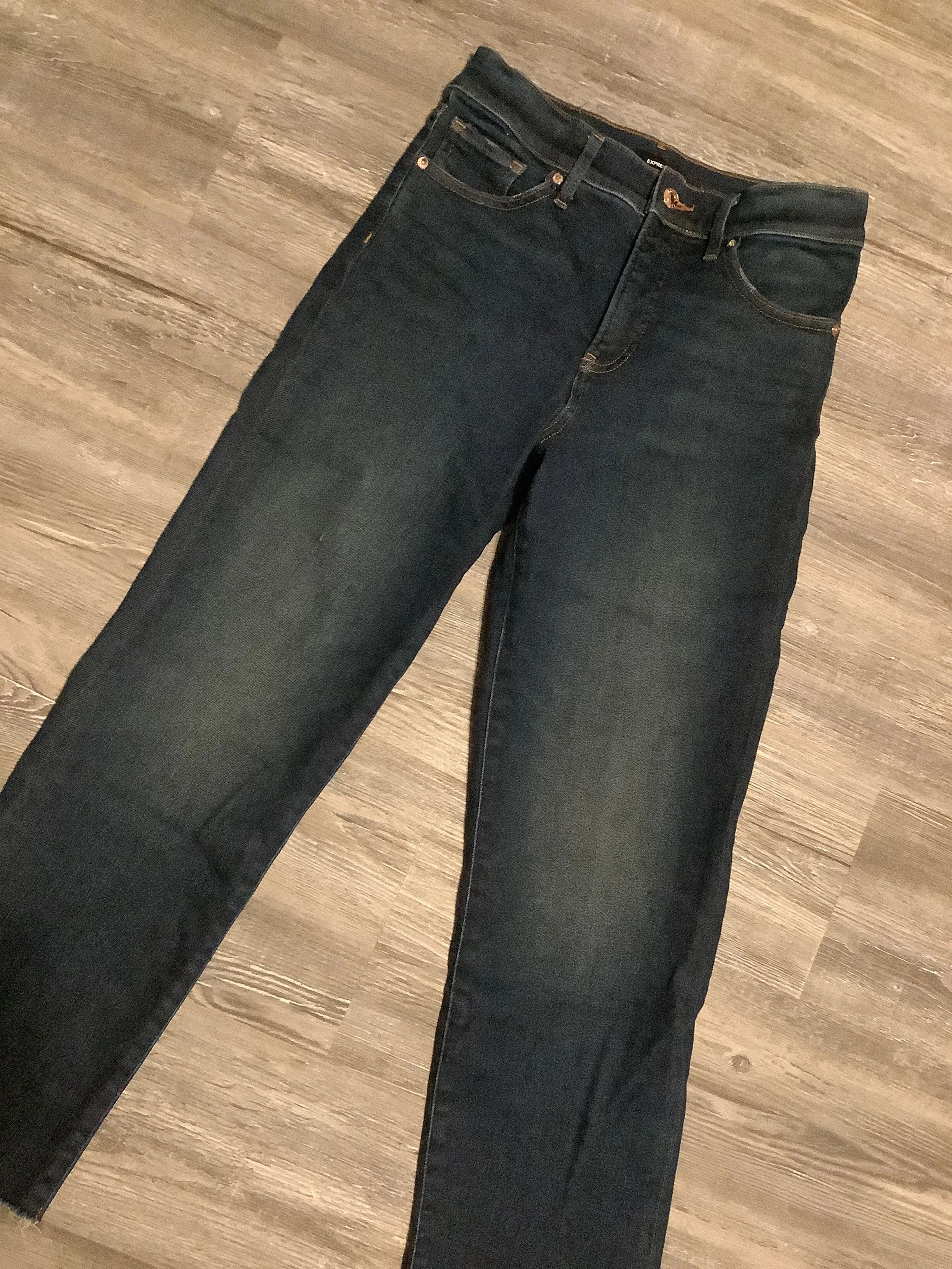 Blue Denim Jeans Straight Express, Size 0