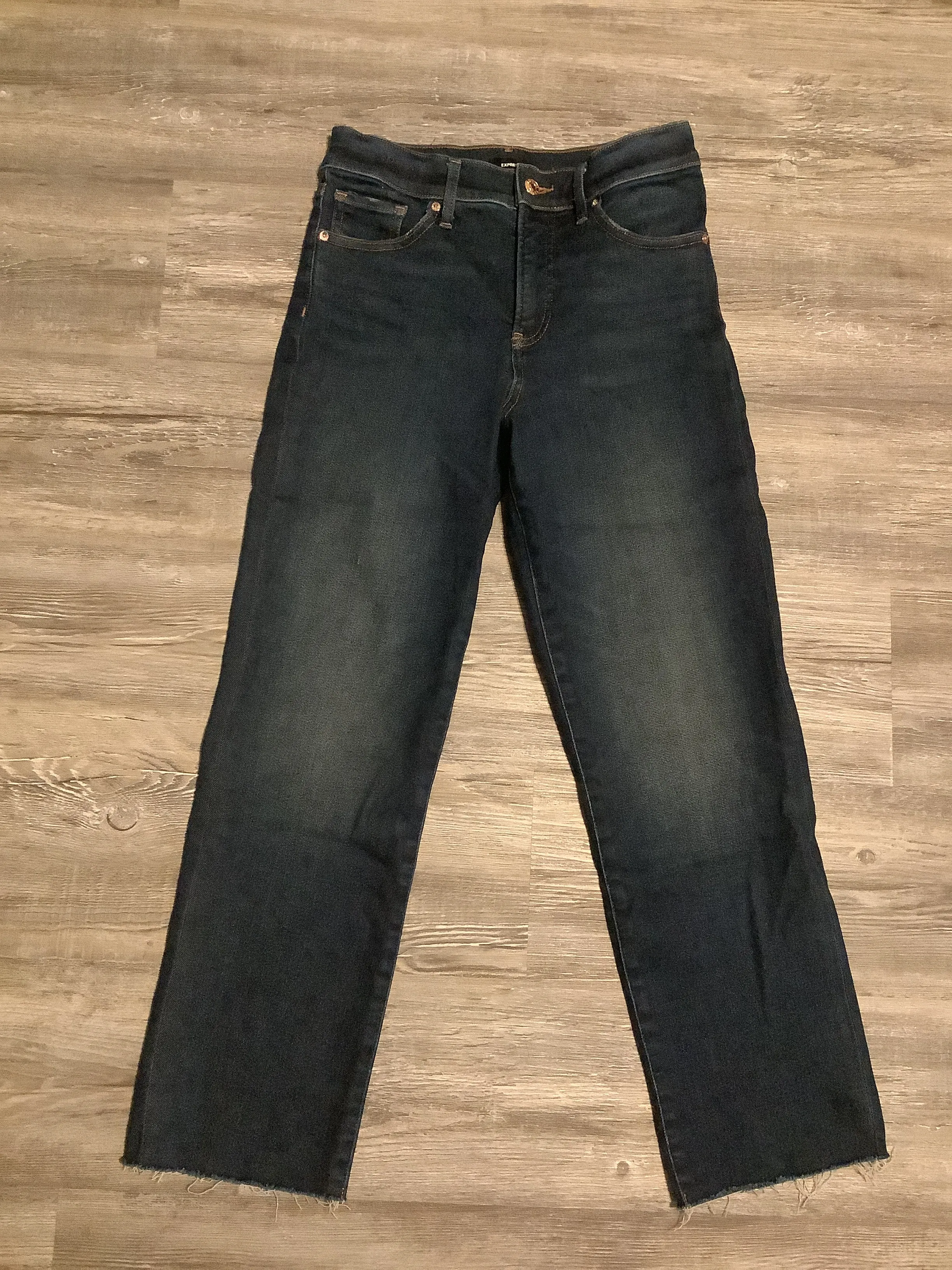 Blue Denim Jeans Straight Express, Size 0